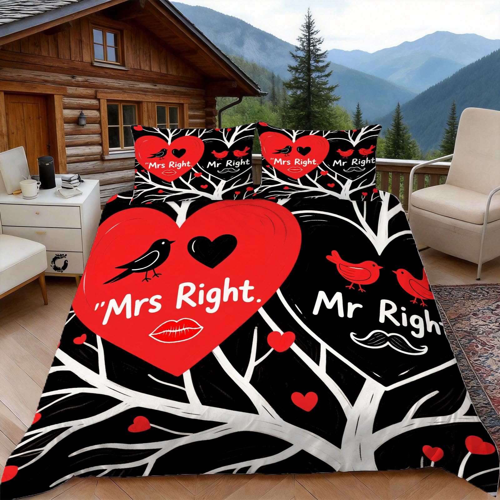 Housse de couette 220x240 amoureuse pour créer un cocon romantique de couple