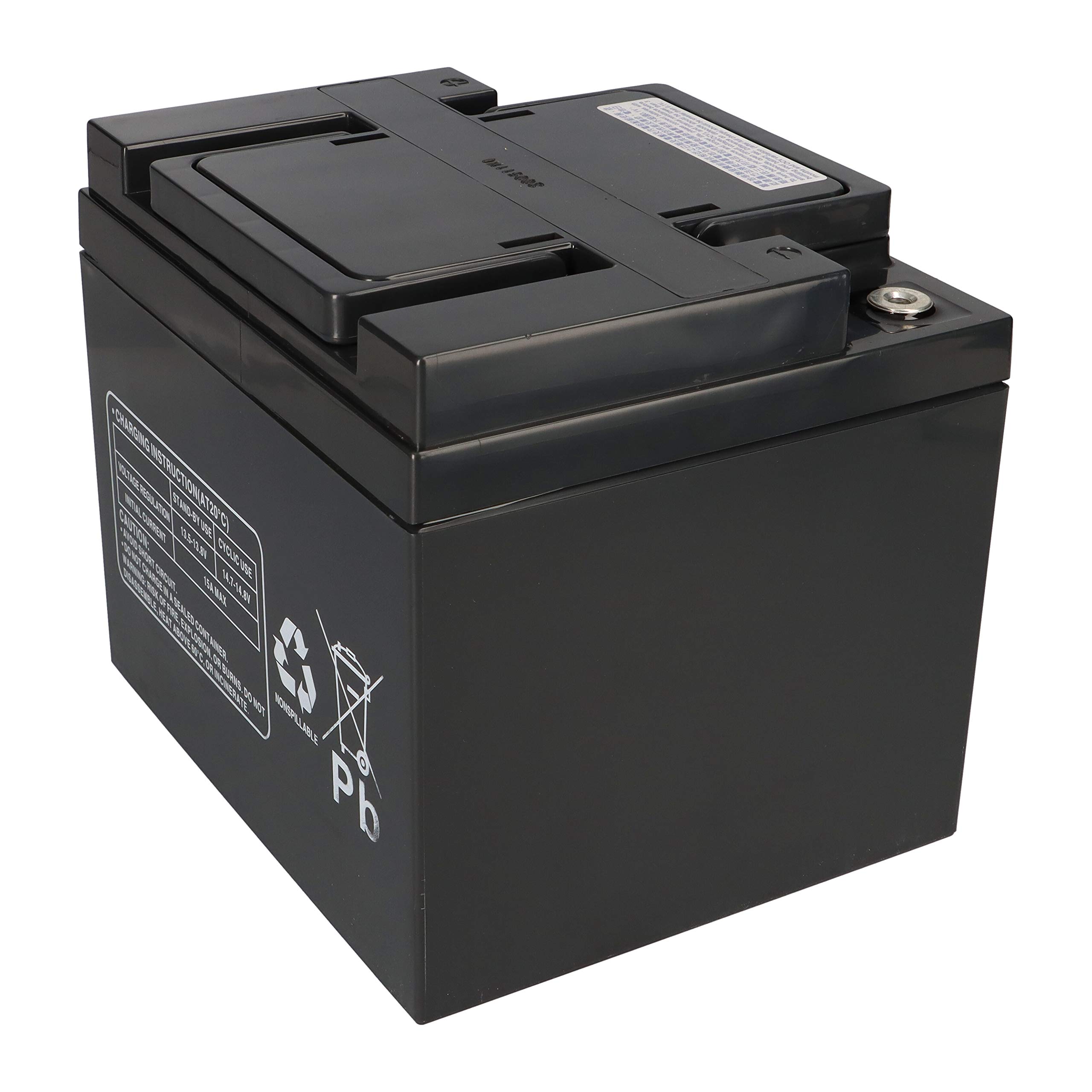 Uumlr - Batería de plomo (2 unidades, 12 V, 50 Ah, compatible con silla de ruedas de 24 V, para personas mayores)