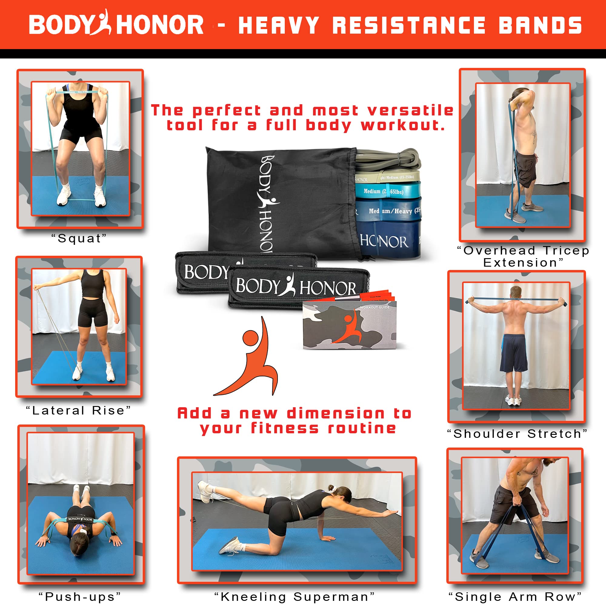 Fasce elastiche per esercizi di resistenza, per fitness, stretching, allenamento della forza, fisioterapia, per donne, uomini, bambini, set da 5 (viola