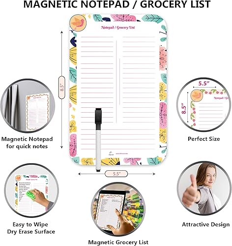 Miniatura 6 de StriveZen - Calendario magnético 2024-2025 para nevera, 16 x 12 pulgadas, grande mensual, papel, arrancable, enero de 2024 a diciembre de 2025, bloc