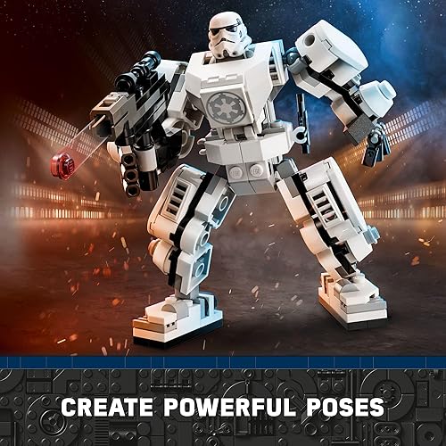 Miniatura 5 de LEGO Star Wars Stormtrooper Mech 75370 Star Wars coleccionable para niños, esta figura de acción de Star Wars para construir cuenta con una cabina,