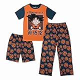 Dragon Ball Z Youth Sleepwear Set Tee Shirt, Sleep Shorts, and Sleep Pants