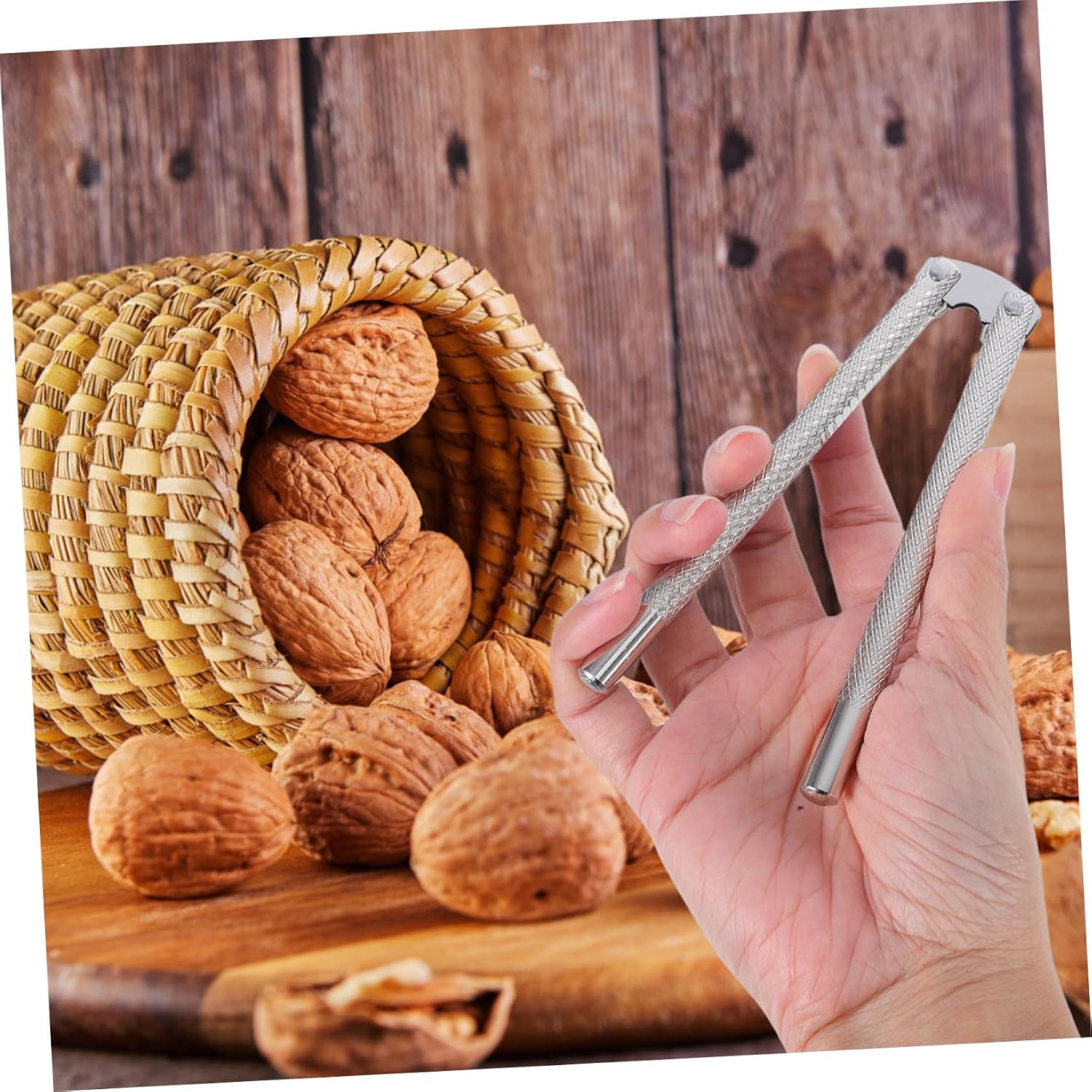 6pc Stainless Steel Nutcracker Crab Tools Seafood Crackers Easy Crack Walnuts Crabs Stylish Kitchen Accessory
