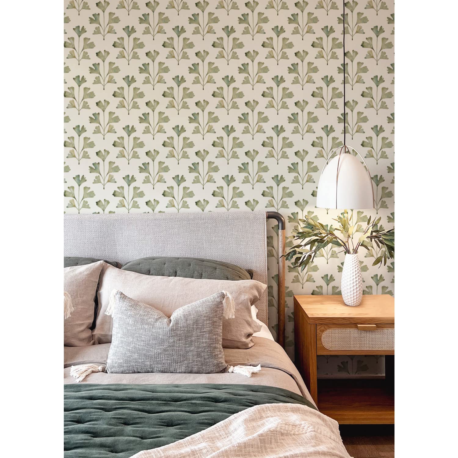 RoomMates RMK12641PL Neutralny kot Coquillette Gingko Tapeta odklej i przyklej