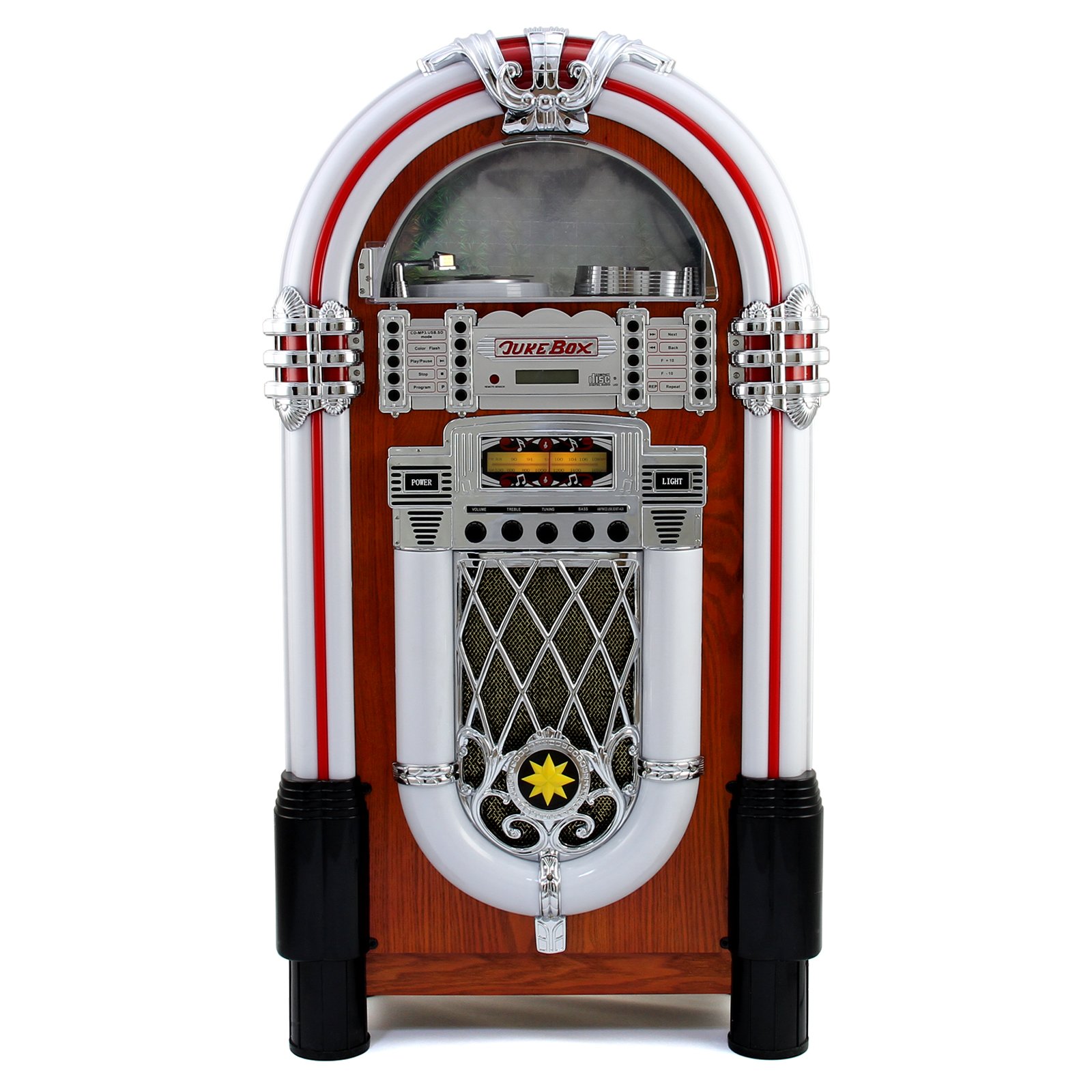 Monstershop Jukebox Retro 50'li Yıllar Müzik Kutusu USB SD Yuvası
