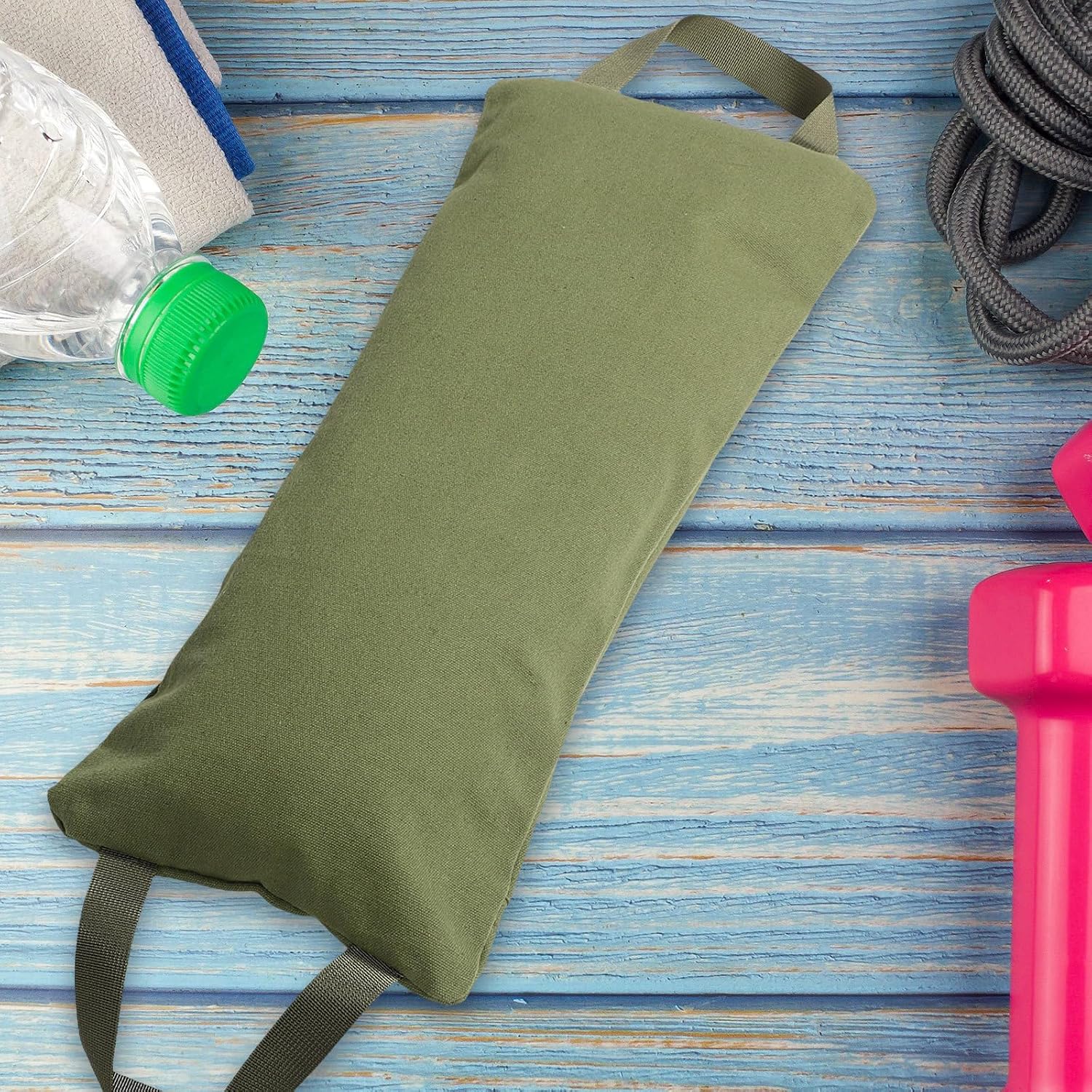 Canvas Exercise Sand Bag with Zipper for Yoga Training
