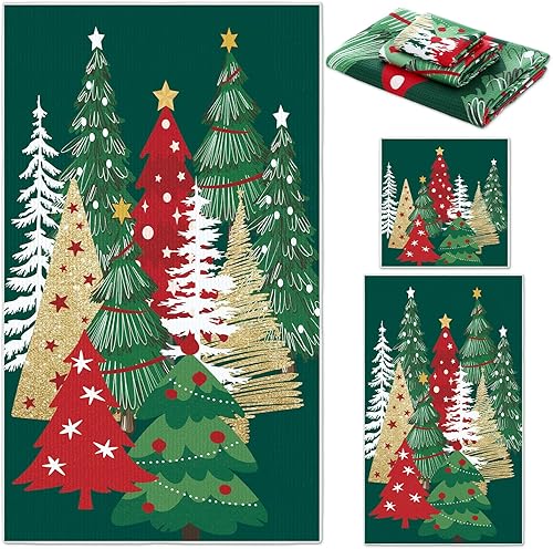 Miniatura 8 de Preboun Paquete de 3 toallas de mano de playa para baño, playa, baño, concha, coral, estrella de mar, toallas de mano náuticas, toallas de baño de