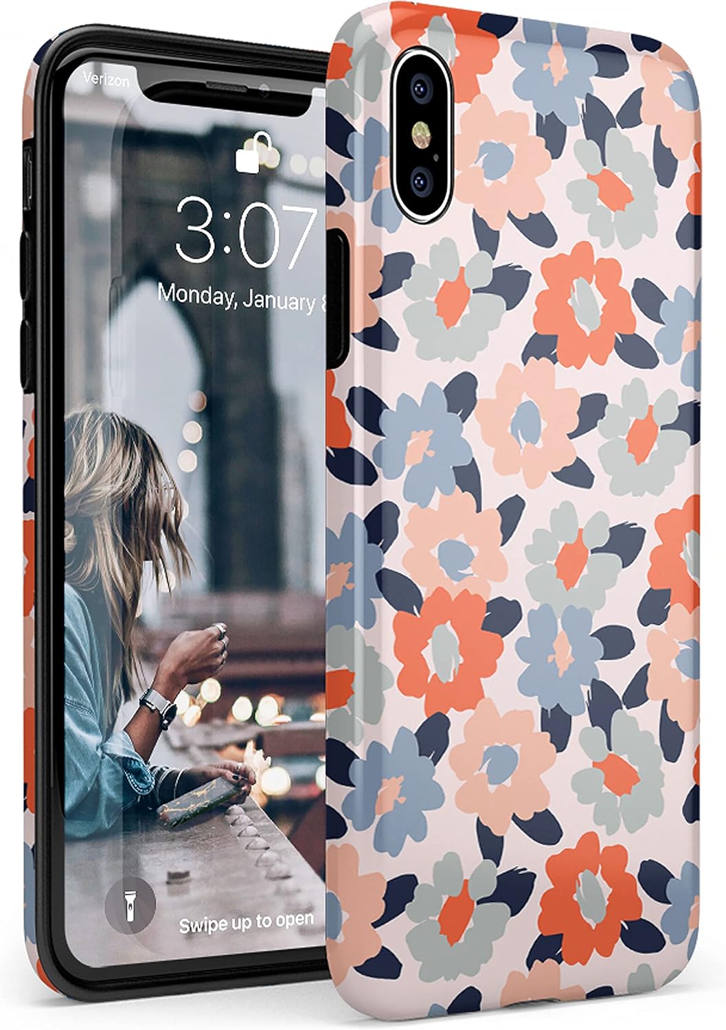 Casely iPhone Xs Max Case | Field of Flowers | Pastel Floral | Classic Ultra Slim Design