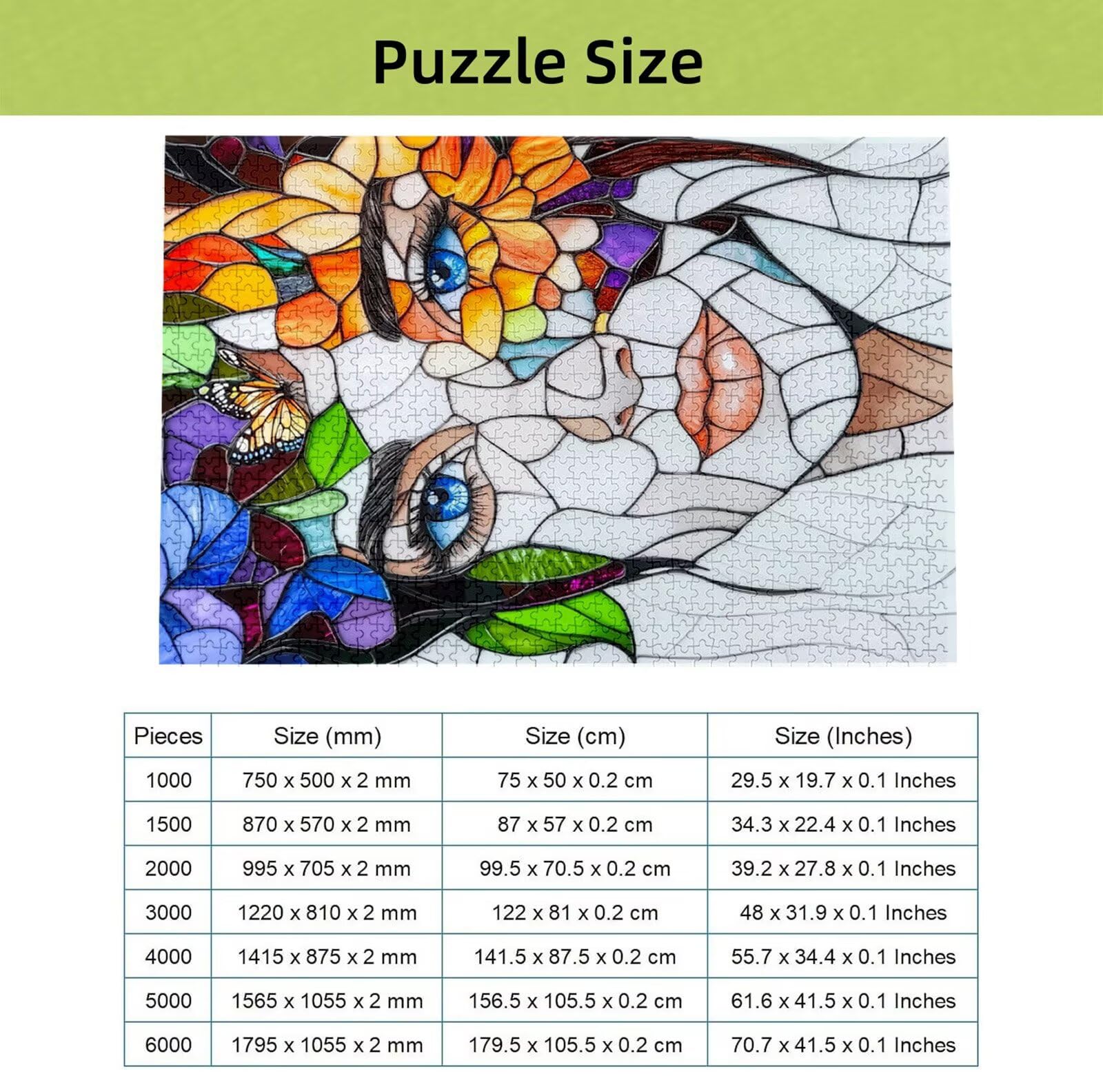 Puzzle 4000 Piezas Chica, Puzzle Flor con Caja para Adultos, 141x87 cm, DIY 4000 Piezas Rompecabezas Madera para Adultos, Rompecabezas Desafiante para Decoracion Hogar y Pared, Regalo Mujer H-5294