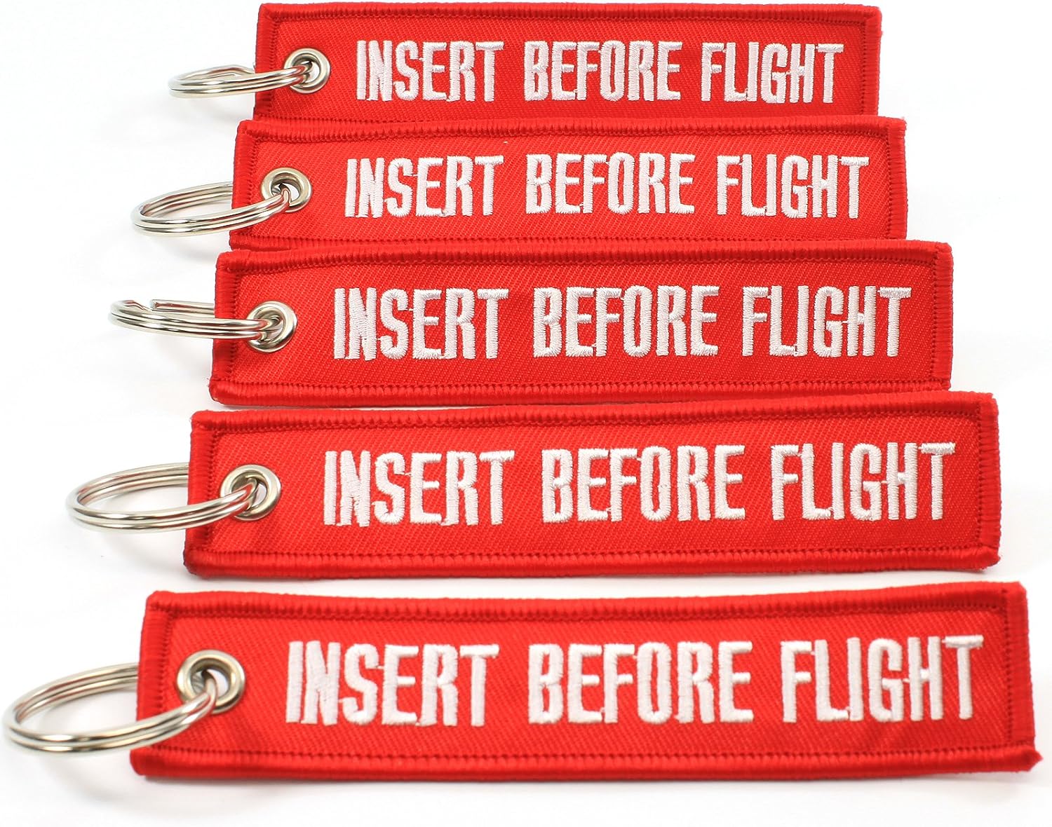Rotary13B1 INSERT BEFORE FLIGHT Keychain - Red - 5pcs