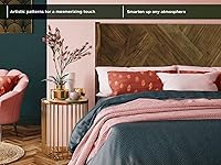 Vista 5 de Marco de cama con cabecero de madera maciza