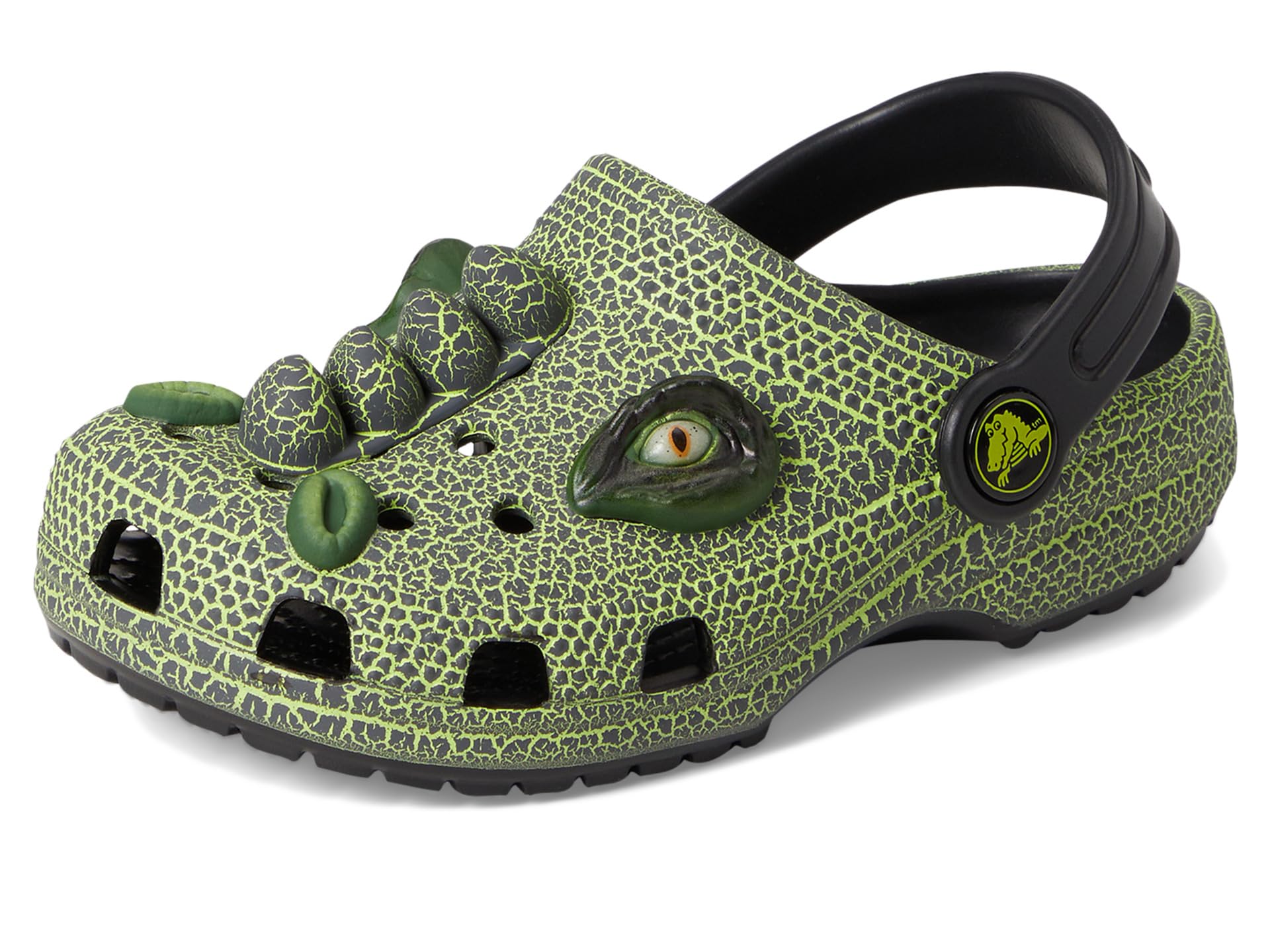 Crocs Classic Iam Scary Dino Clog T, Zoccoli Unisex - Bambini e Ragazzi, Nero, 23/24 EU