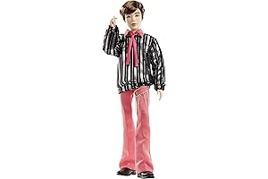 BTS Jimin Prestige Doll with Delicate Facial Details and Detailed Black Suit
