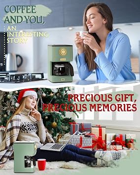 Amaste Coffee Maker, 25 Oz Drip Coffee Machine Set