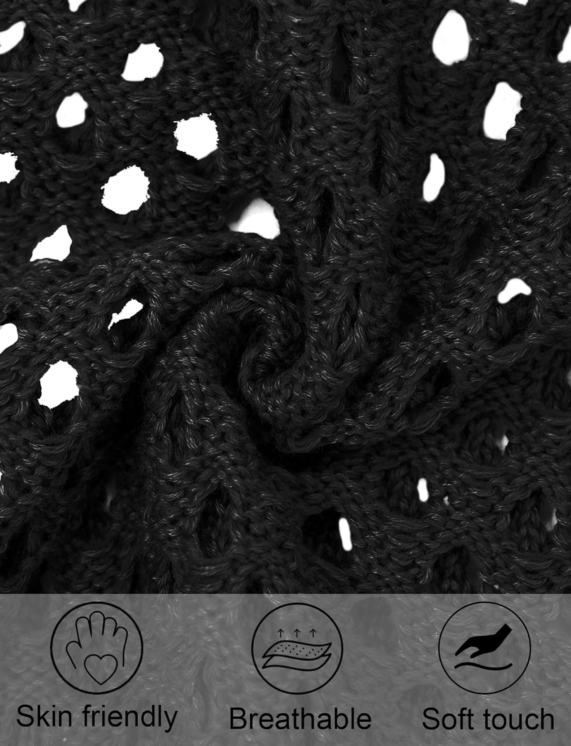 FEOYA Men Crochet 2 Piece Outfits Mesh Sheer Tank and Shorts Summer Fishnet Shorts Set for Beach Casual - Image 5