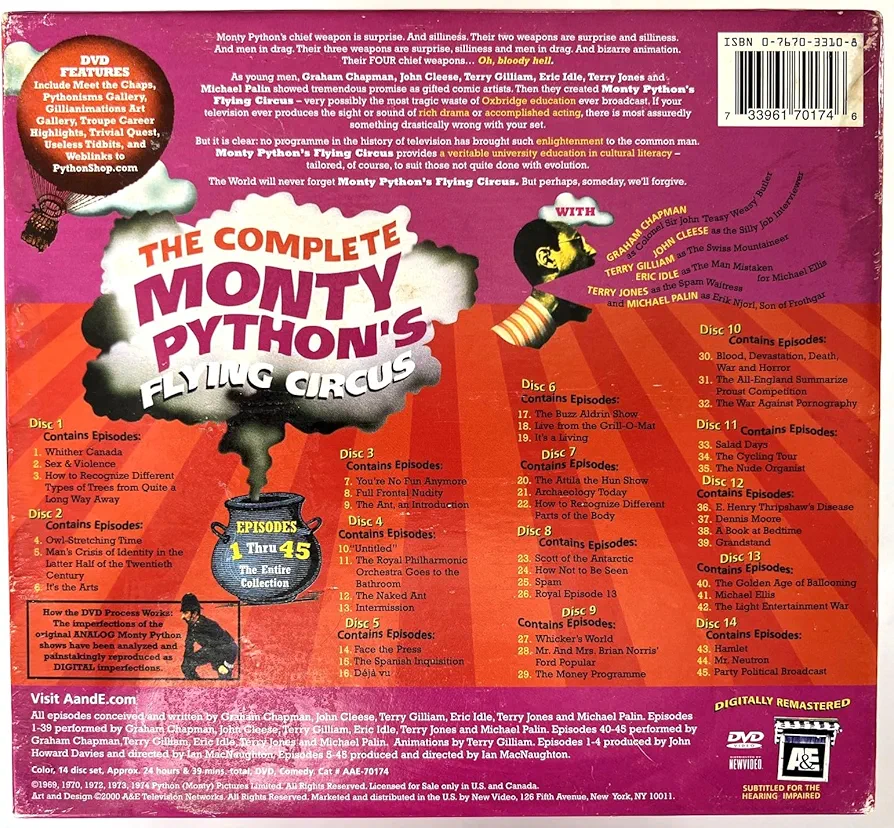 Amazon.com: The Complete Monty Python's Flying Circus : Graham