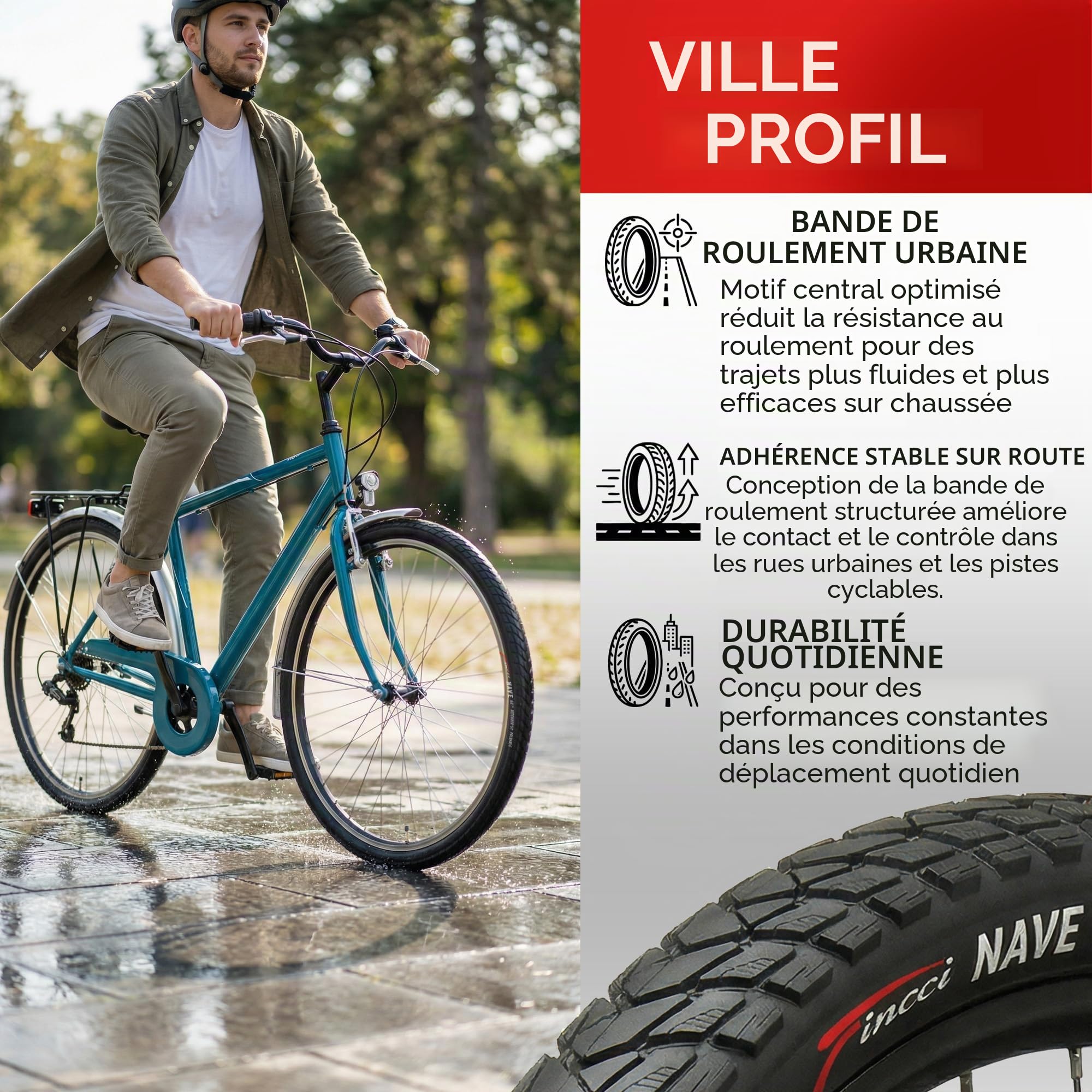 Fincci Gravel Pneus 700x35c avec 2x Chambre a Air Schrader 37-622 - Paire Pliable Tire 28 x 1.35 Pouces avec Protection Anti Crevaison 1mm 30 TPI pour Tournée & Électrique & Route & Hybrid & VTT Velos