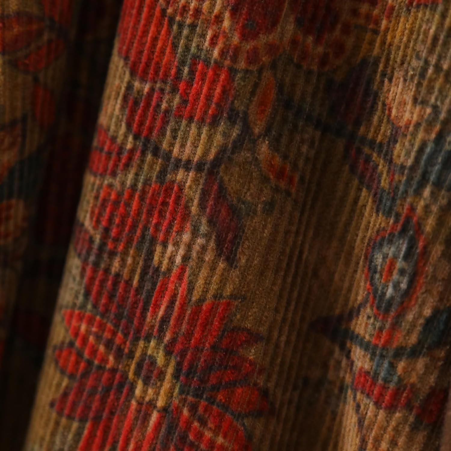 Women’s Oversized Corduroy Duster Coat – Long Vintage Trench Style Patchwork Jacket with Kimono Collar 2025 - Image 6