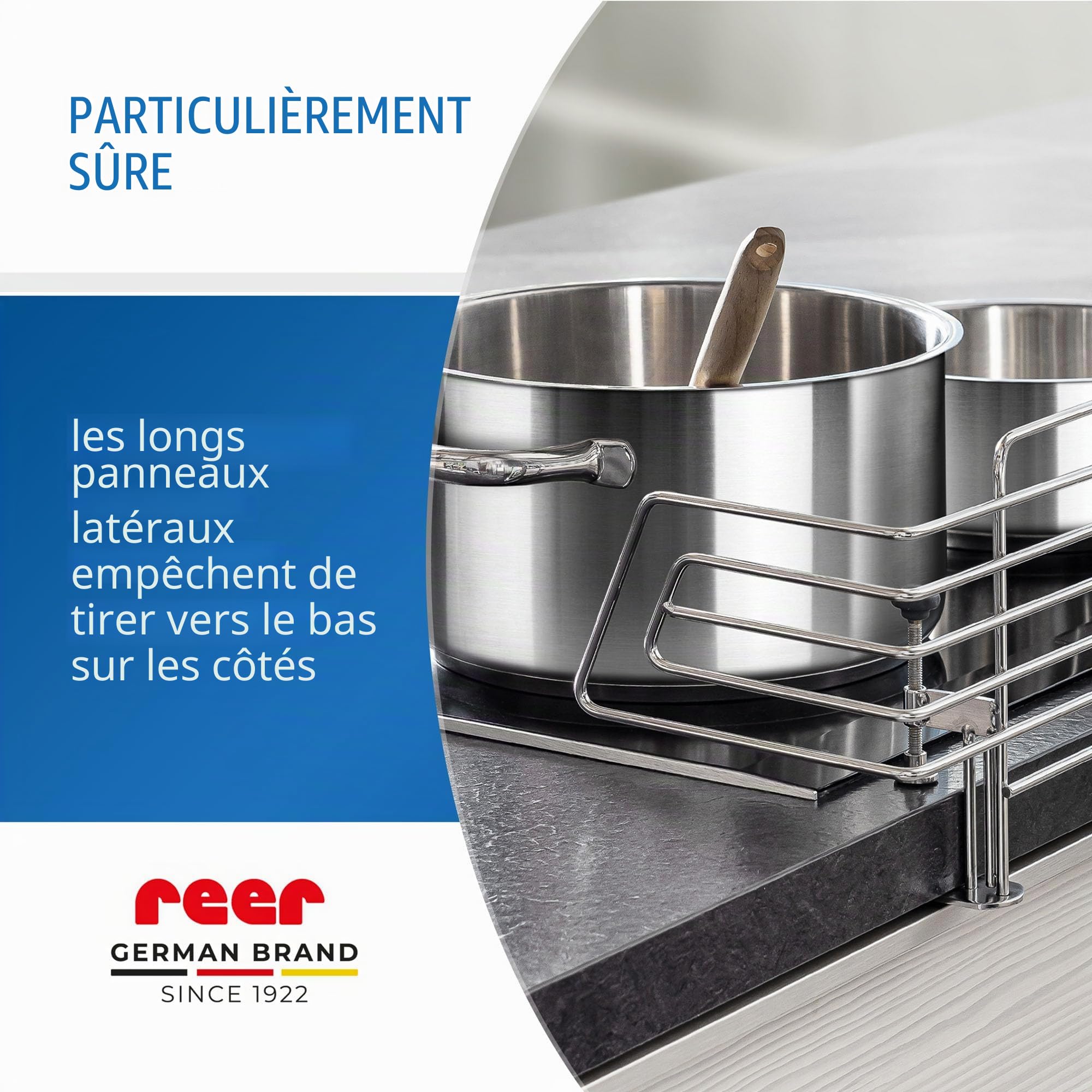 reer Grille de protection classique pour cuisinière à pince en acier inoxydable, extra sûre, convient pour 99% de toutes les cuisines.