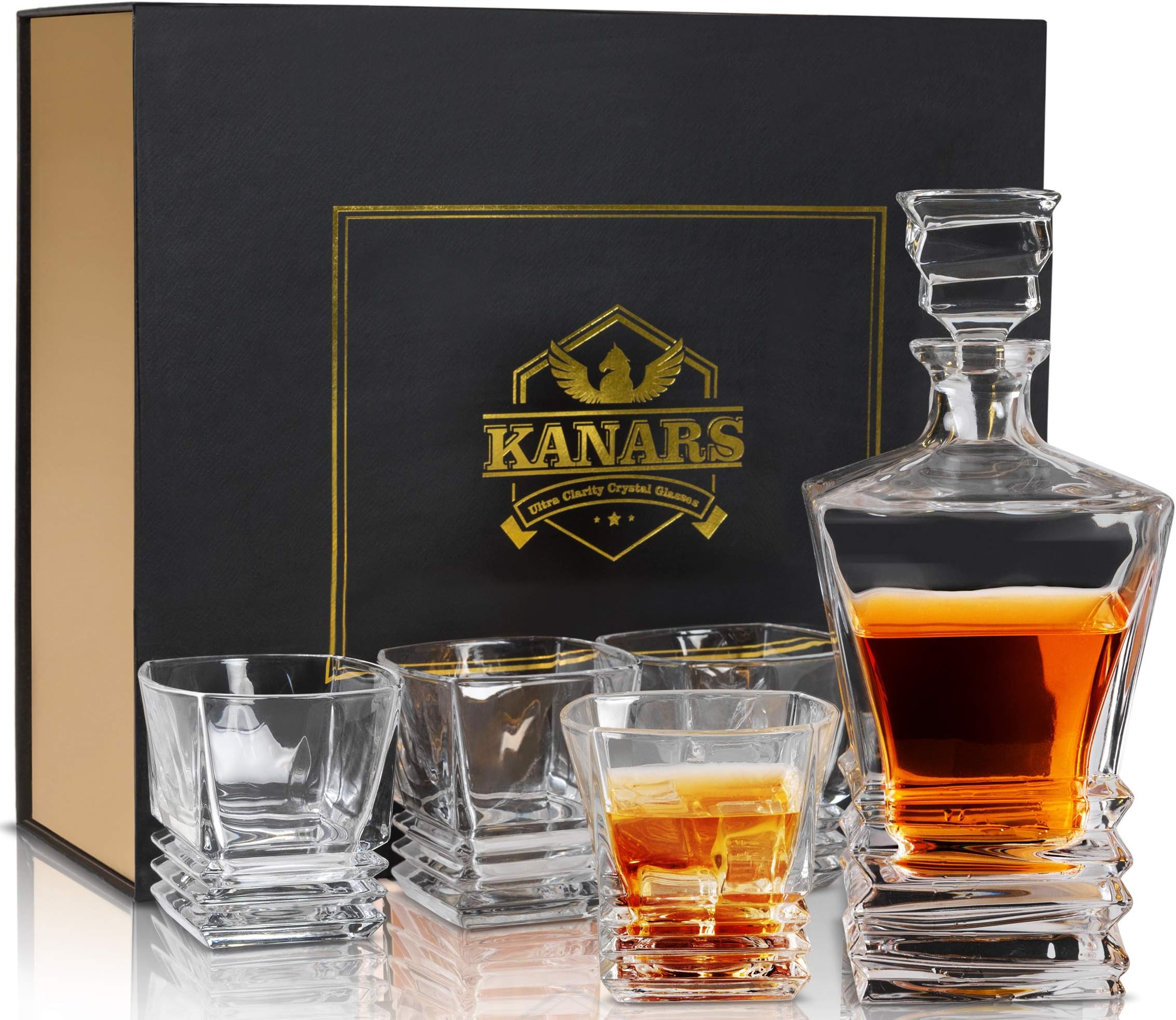 Refined Decanter & Liquor Gift Set main image 1