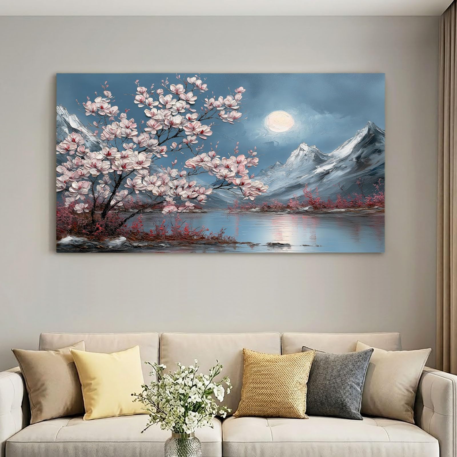 Lienzo decorativo grande para pared, 160 x 80 cm