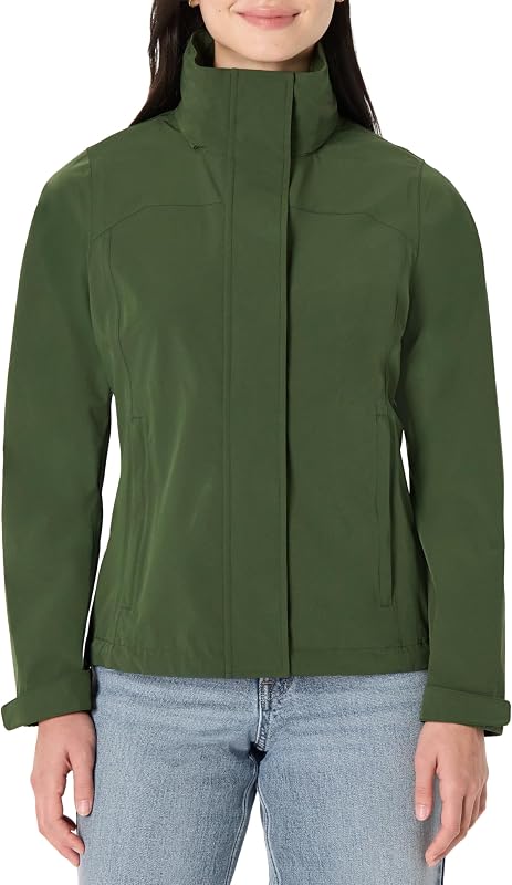 campera impermeable ligera con capucha para mujer