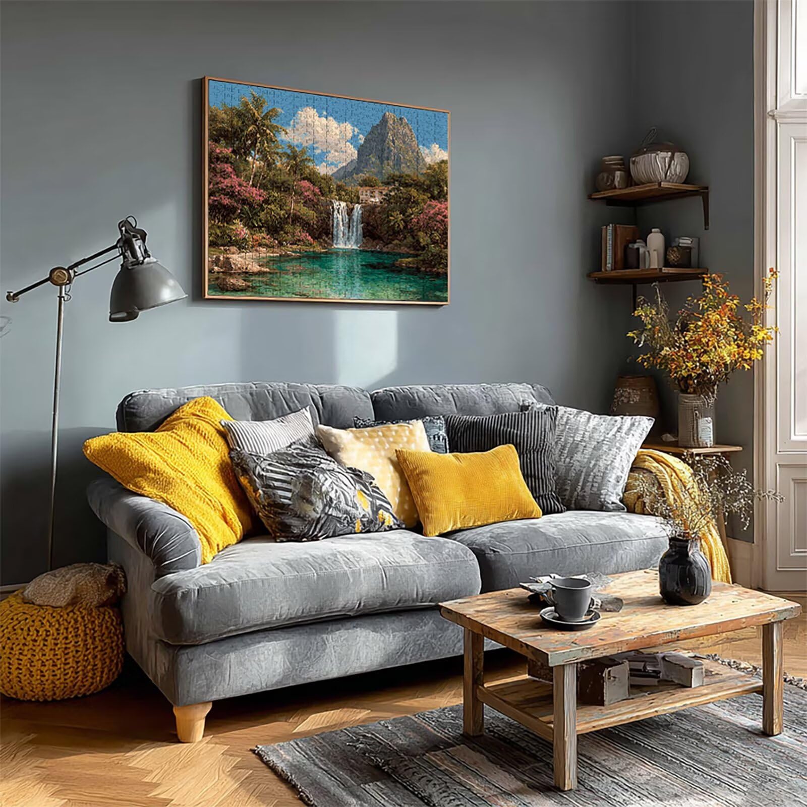 Drewniane puzzle roślinne, 155 x 104 cm, puzzle krajobrazowe, 5000 sztuk, dla dorosłych, z pudełkiem, edukacyjna, wymagająca gra, napis łatwy do odróżnienia, letnie prezenty, piękny wystrój, W-8321
