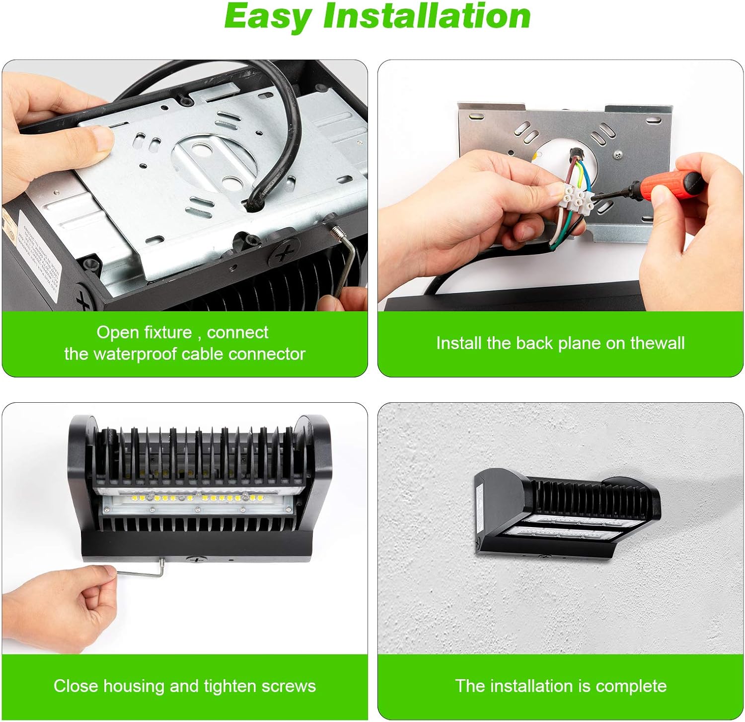 Promo Discount Up To 70% Off LED Wall Pack 80W 5000K Natural White 12800LM IP65 Waterproof Rotary Adjustable Wall Light Industrial Residential Commercial Lighting Lamp New Arrivals LED Wall Pack 80W 5000K Natural White 12800LM IP65 Waterproof Rotary Adjustable Wall Light Industrial Residential Commercial Lighting Lamp