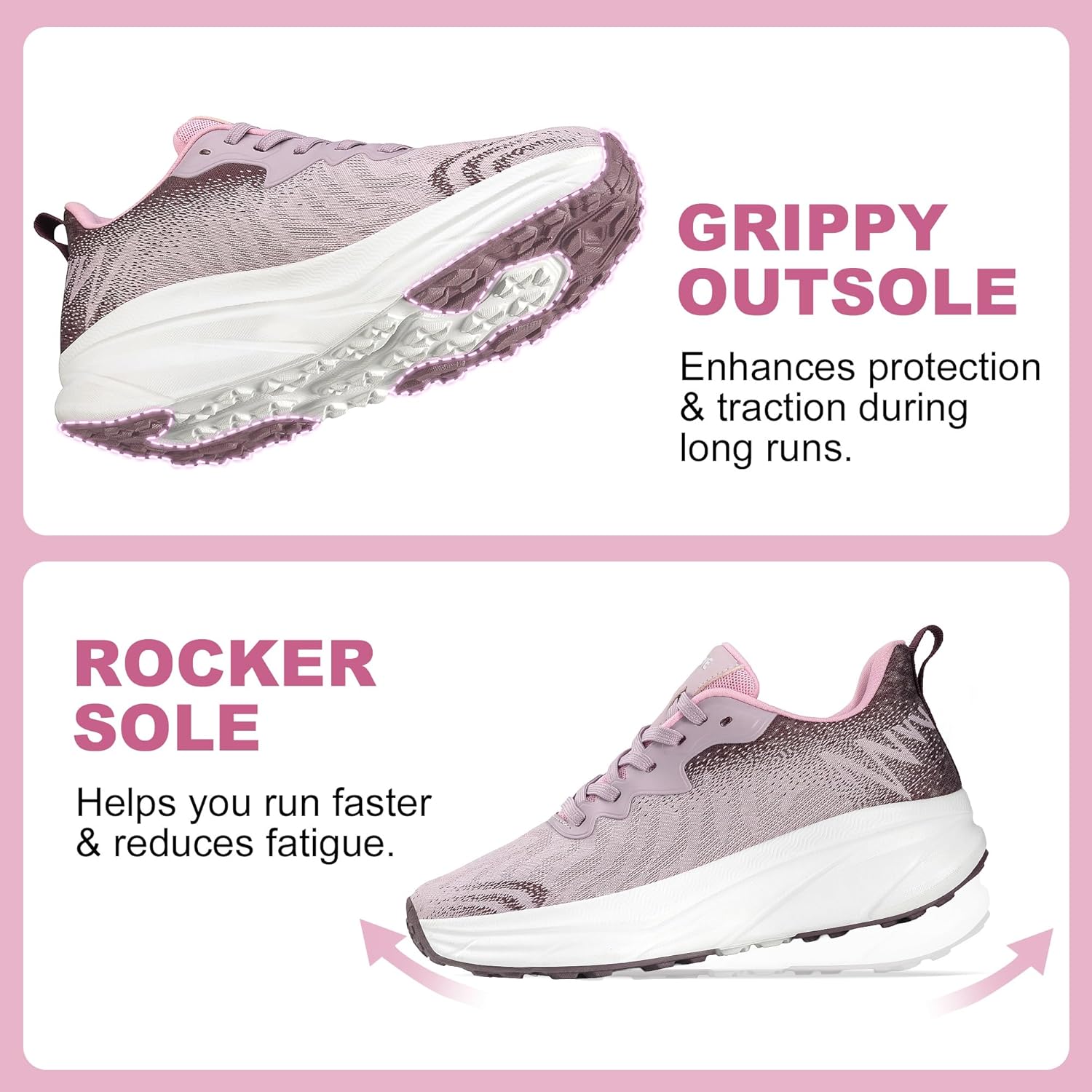 ZOVE Womens Walking Shoes Cushioning Comfortable Tennis Running Shoes Arch Support 3D Woven Breathable Lightweight Gym Workout Athletic Fashion Platform Sneakers