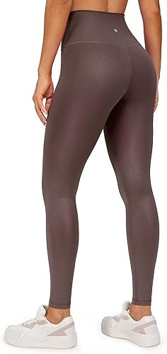 Miniatura 2 de CRZ YOGA Butterluxe Matte Faux Leather Leggings for Women 28" - High Waisted Stretch Ankle Leather Pants Pleather Tights