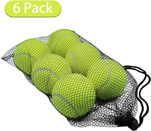 Miniatura 2 de Pelotas de tenis, paquete de 6 pelotas de tenis de entrenamiento, pelotas de tenis de práctica de alta elasticidad para principiantes, pelotas