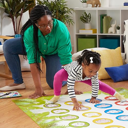 Miniatura 6 de Hasbro Gaming Twister Junior Game, Animal Adventure 2 caras Mat 2 juegos en 1, juego de fiesta para niños de 3 años en adelante y 2-4 jugadores