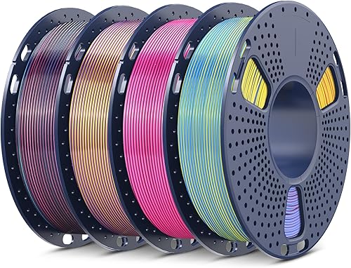 Vista 47 de SUNLU - Filamento de ácido poliláctico seda de 1.75 milímetros, brillante enrollado ordenadamente, precisión dimensional +/- 0.02 milímetros, 1