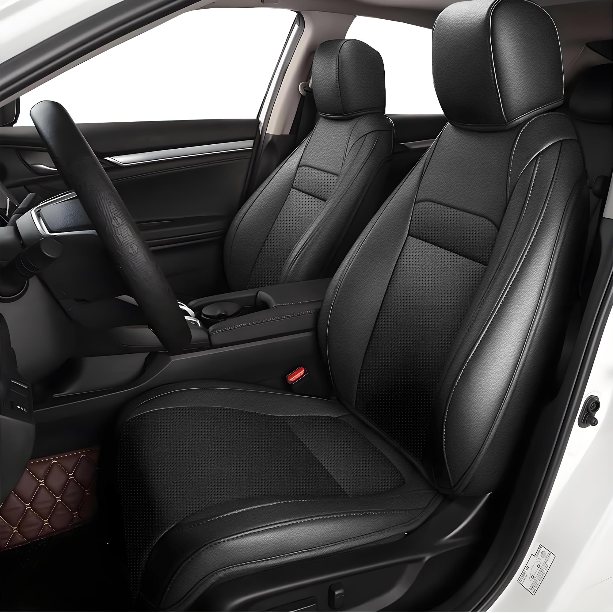 AOMSAZTO Seat Covers for Honda Civic 2022-2024 Hatchback Full Set Black