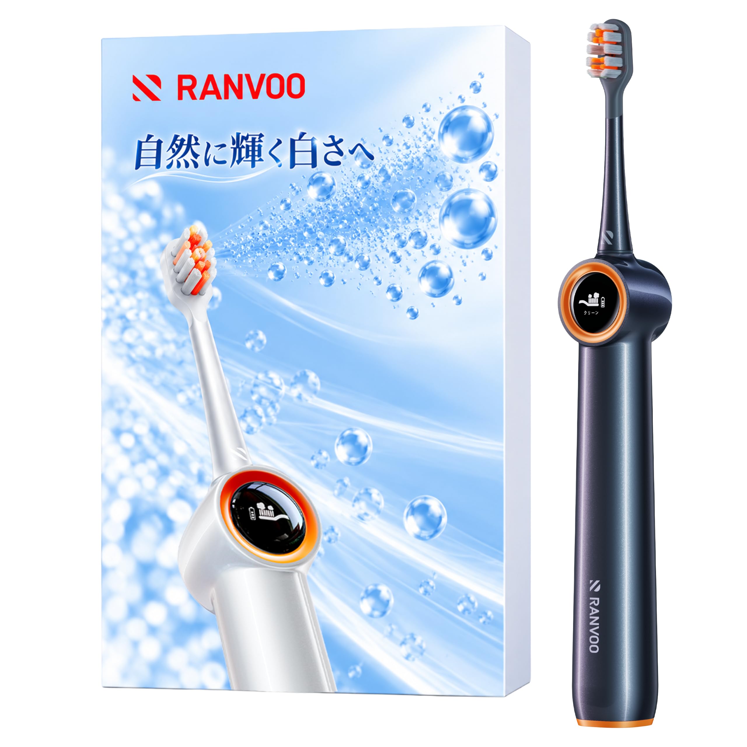 Amazon.co.jp: 【自然に輝く白さへ】RANVOO AirJet X3 電動歯ブラシ