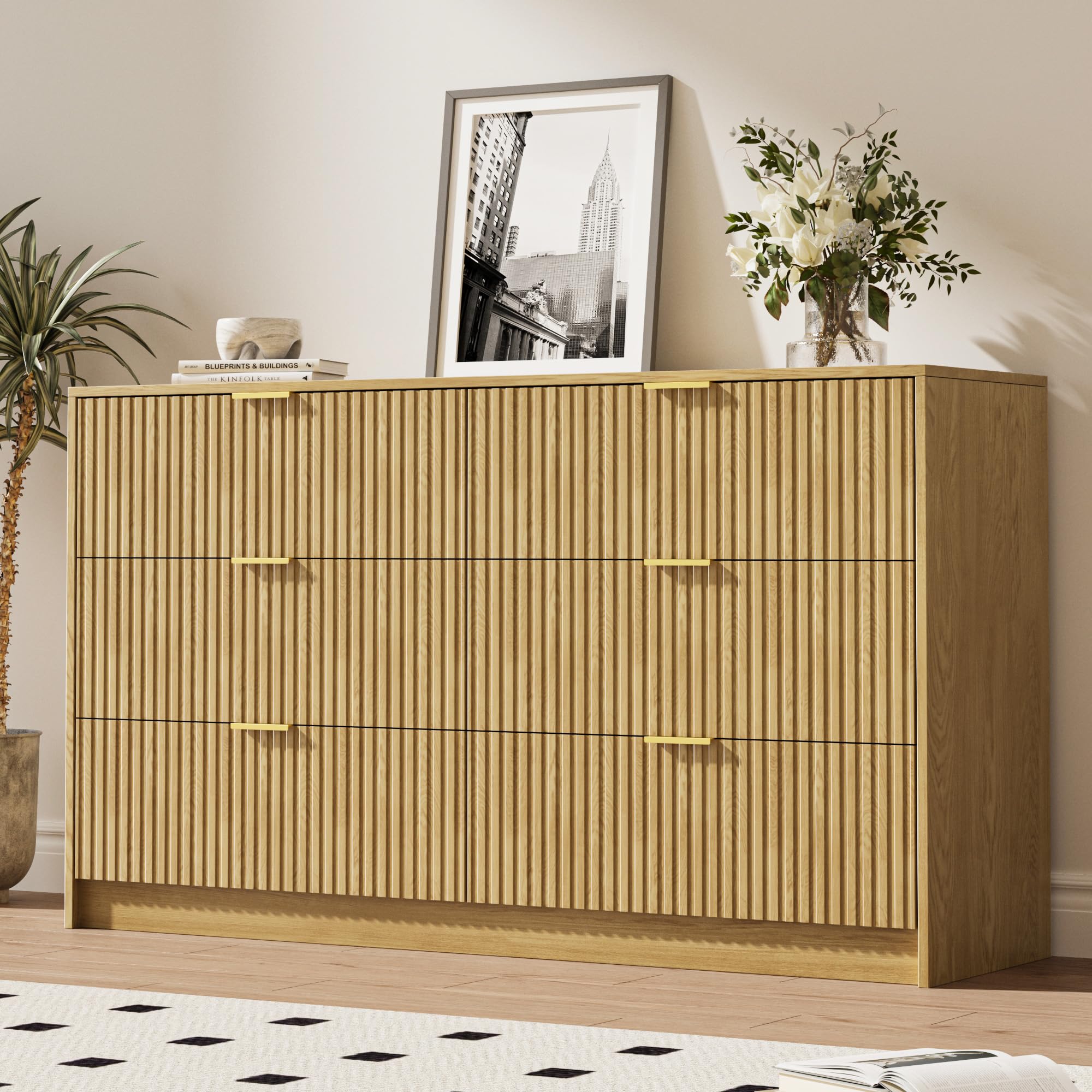 MAISONARIA Fluted 6-Draw