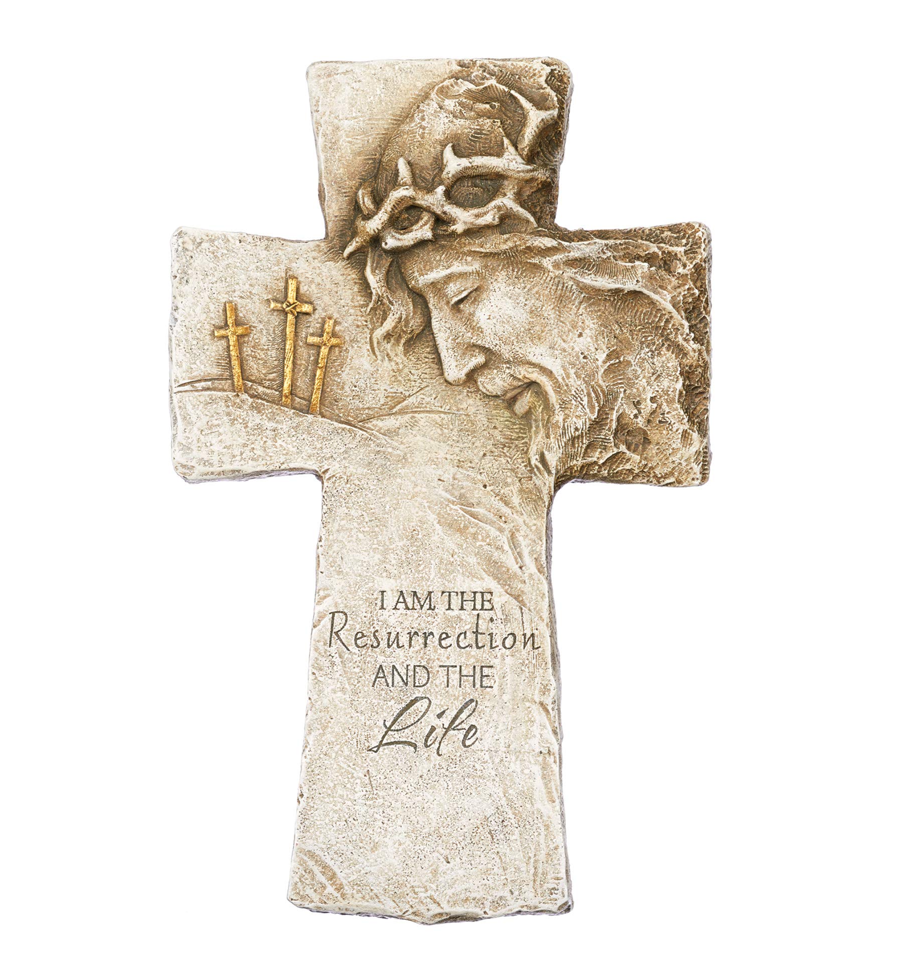 Joseph's Studio by Roman Inc., RESURRECTION & LIFE, Garden Collection, Religious Statue, Holy Family, Memorial, Angel, Patron Saint, Garden Décor (1x6x10)