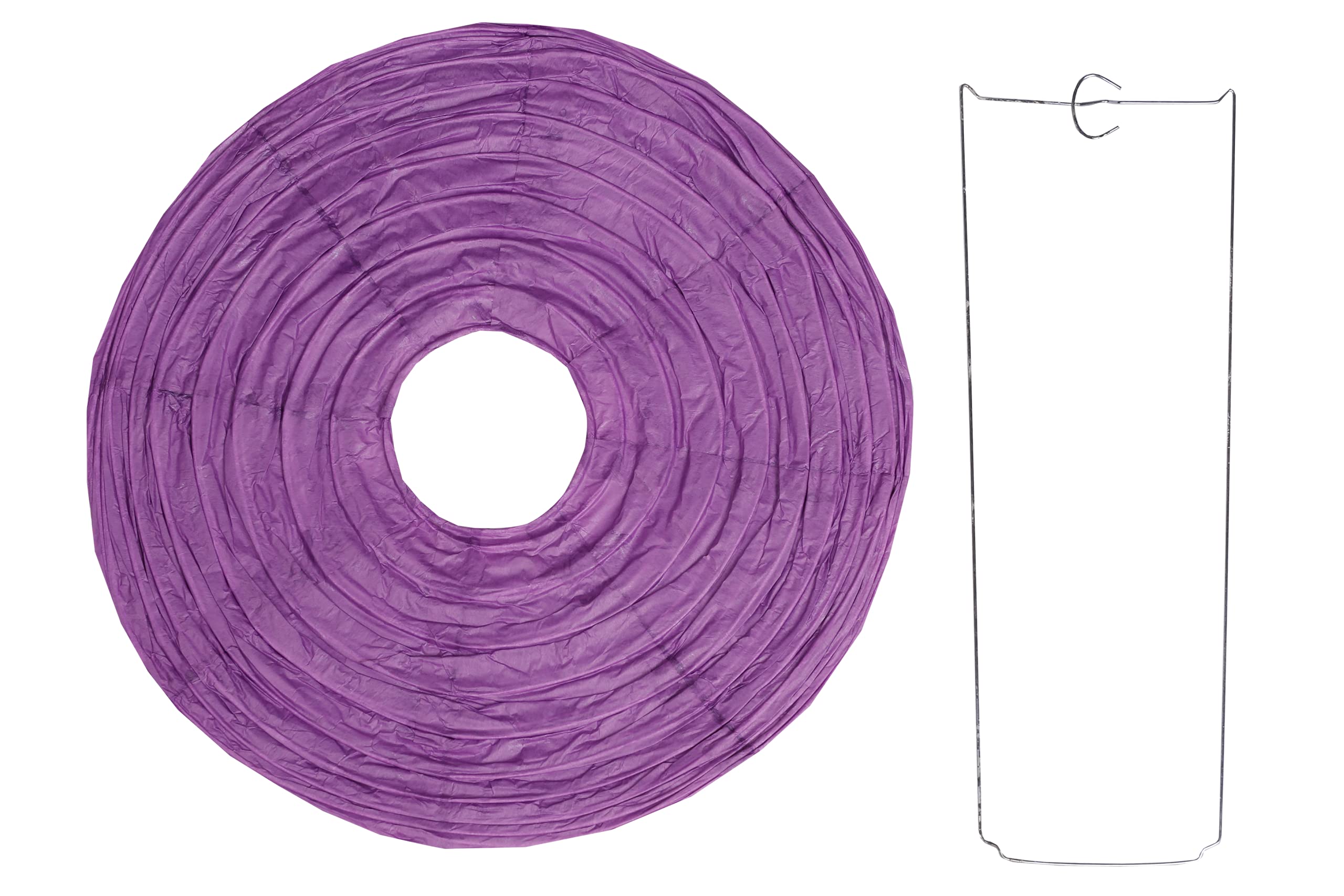 Paper Lanterns Mix Color Packs of 3 Round Paper Lanterns Lampshade Party Decorations (Purple, 14" (35 cm)) - Image 4
