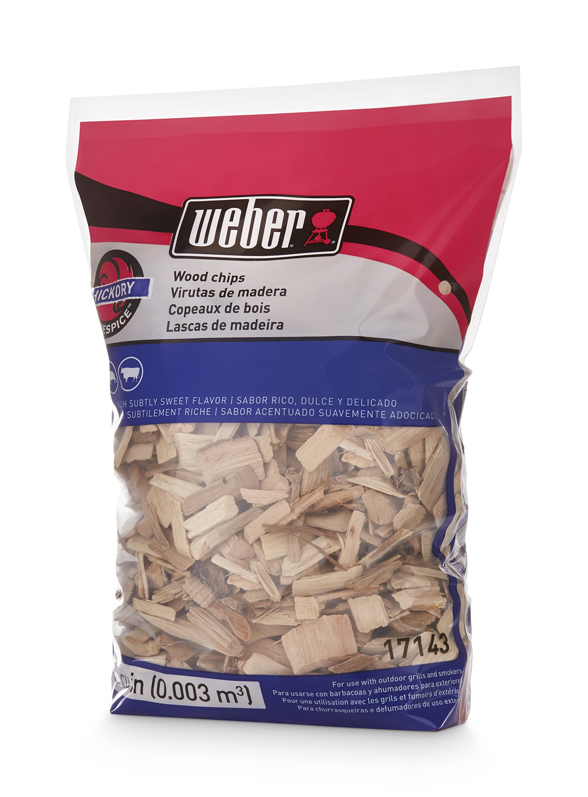 Weber -Stephen Products 17143 Hickory-Holzspäne, 0,003 Kubikmeter