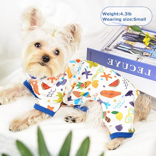 Miniatura 5 de Pijamas para Perros Pjs de Otoño Verano Ropa para Perros Pequeños Niña - Niño - Perros de Tamaño Mediano, Ropa Suave y Elástica para Cachorros