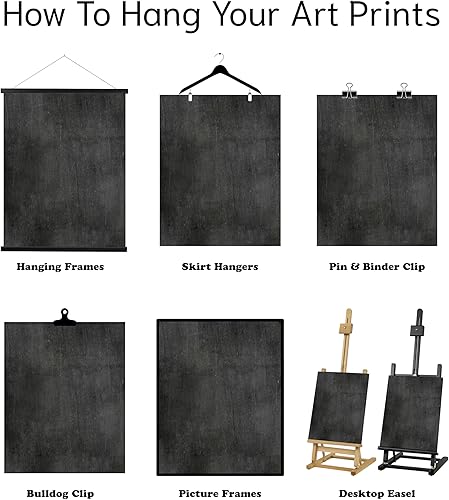 Miniatura 2 de Juego de 4 impresiones artísticas de pizarra de tiza para baño, 8 x 10 pulgadas, decoración de pared para sala de polvo