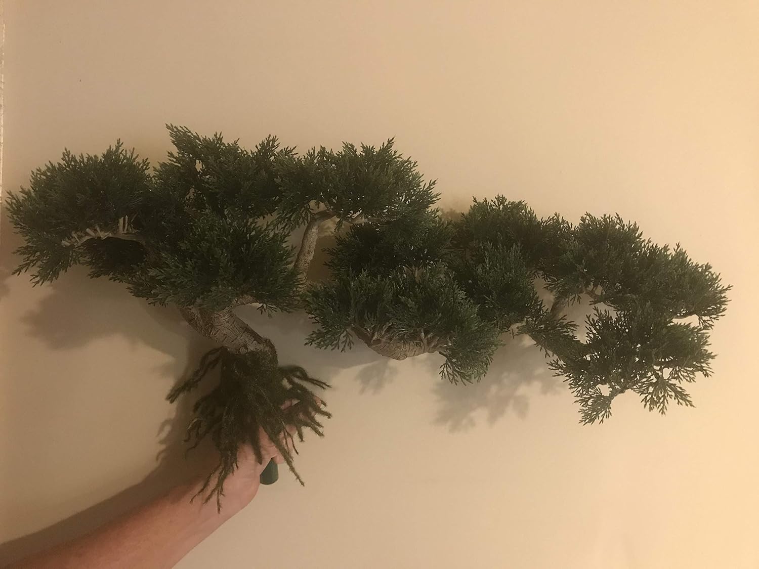 One 15 inch Tall by 27" Long Artificial Cedar Cypress