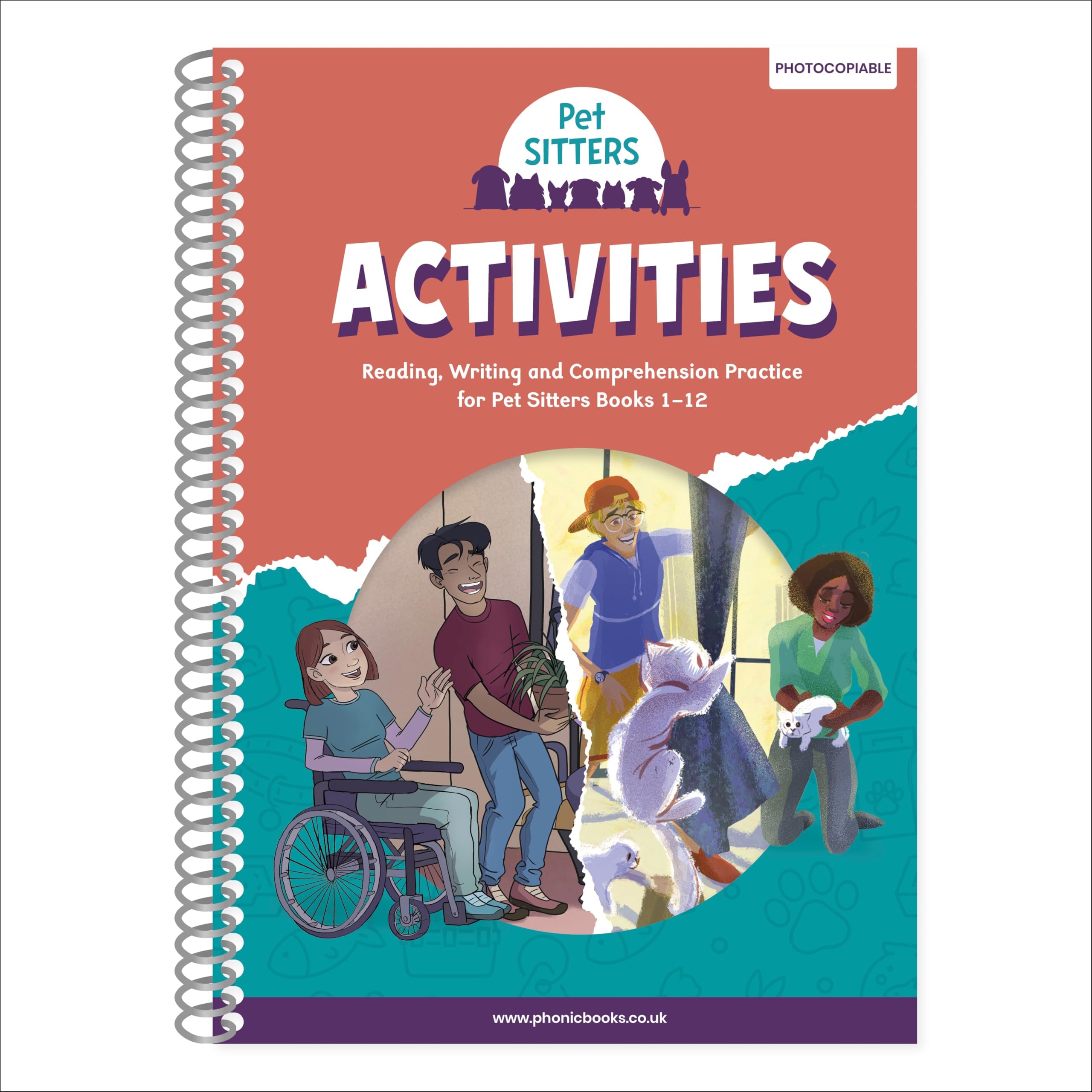 Phonic Books Pet Sitters Activities: Adjacent consonants and consonant digraphs, and alternative spellings for vowel sounds (Phonic Books Catch-up Decodable Readers)