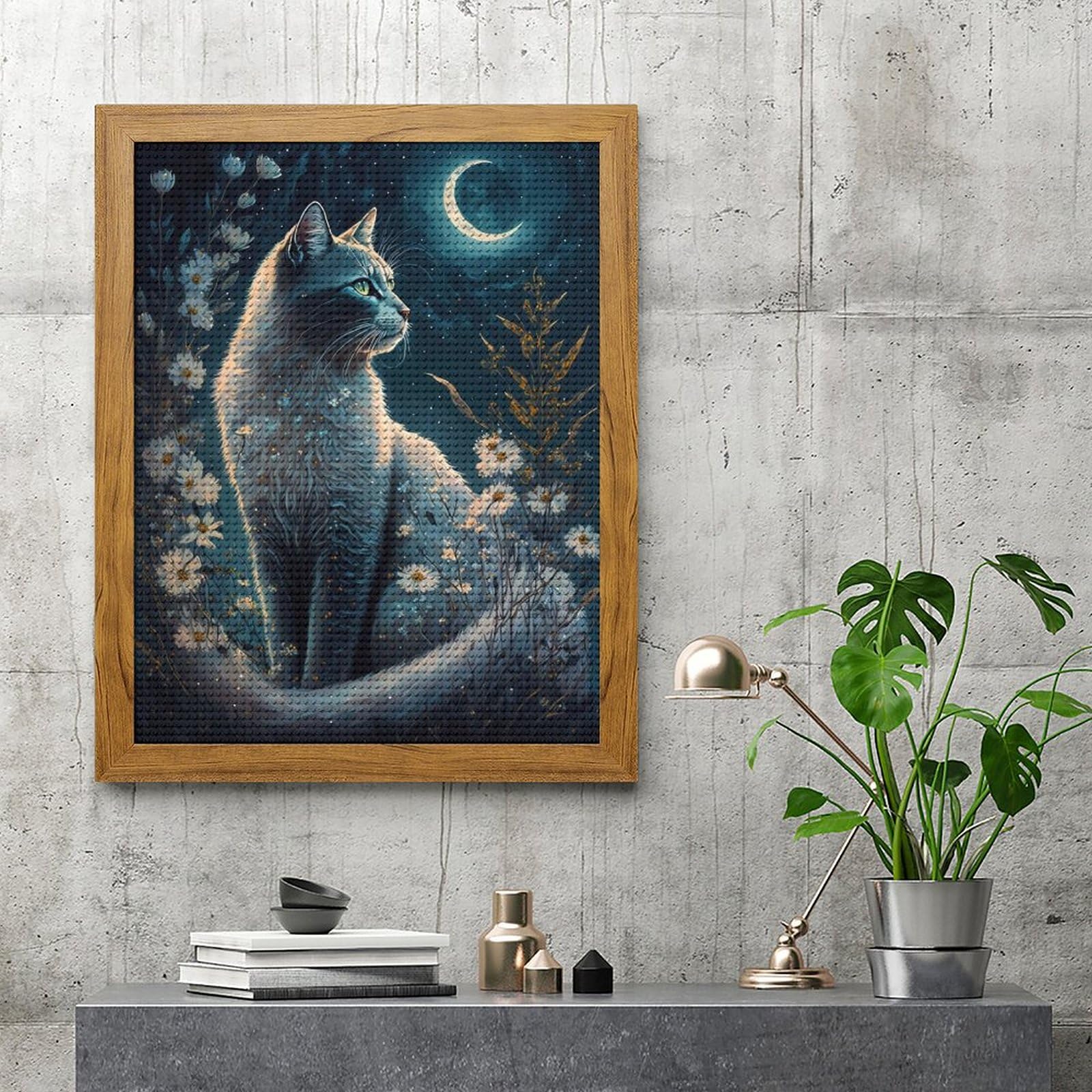 ダイヤモンドペインティングキット 猫と花の風景 90㎝×65cm DAC 71LWfbf+EML._AC_UL210_SR210,