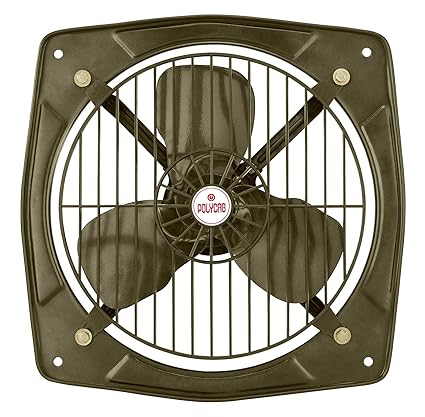 POLYCAB Freshner ES Metal 300 MM Exhaust Fan With Anti-Corrosion coating [Black Gold]