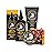 Bossman Essentials Beard Kit for Men, Set of 3 - Beard Oil Jelly, Fortifying Conditioner Cream, Beard Balm - Grooming Growth Care Accessories - Gift Set for Men (Gold)