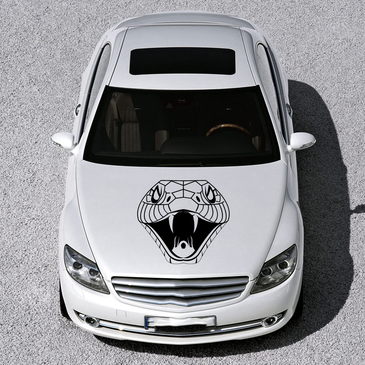 Tribal racing stripes car vinyl decal, Tribal full color car vinyl wrap