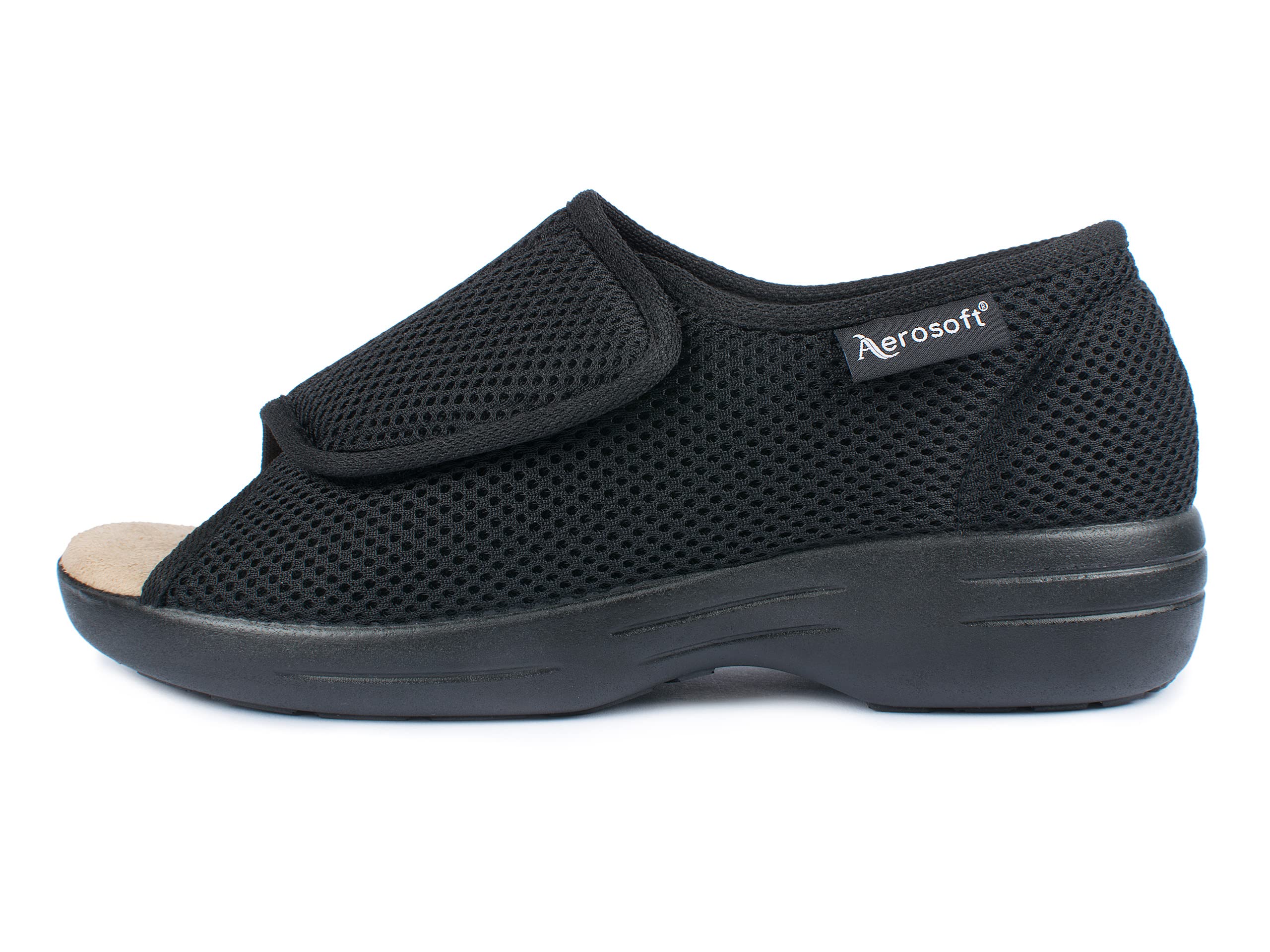 Aerosoft Reha-Sandale Stretch 14 Damen Herren Klettverschluss Weite G-H rutschhemmend