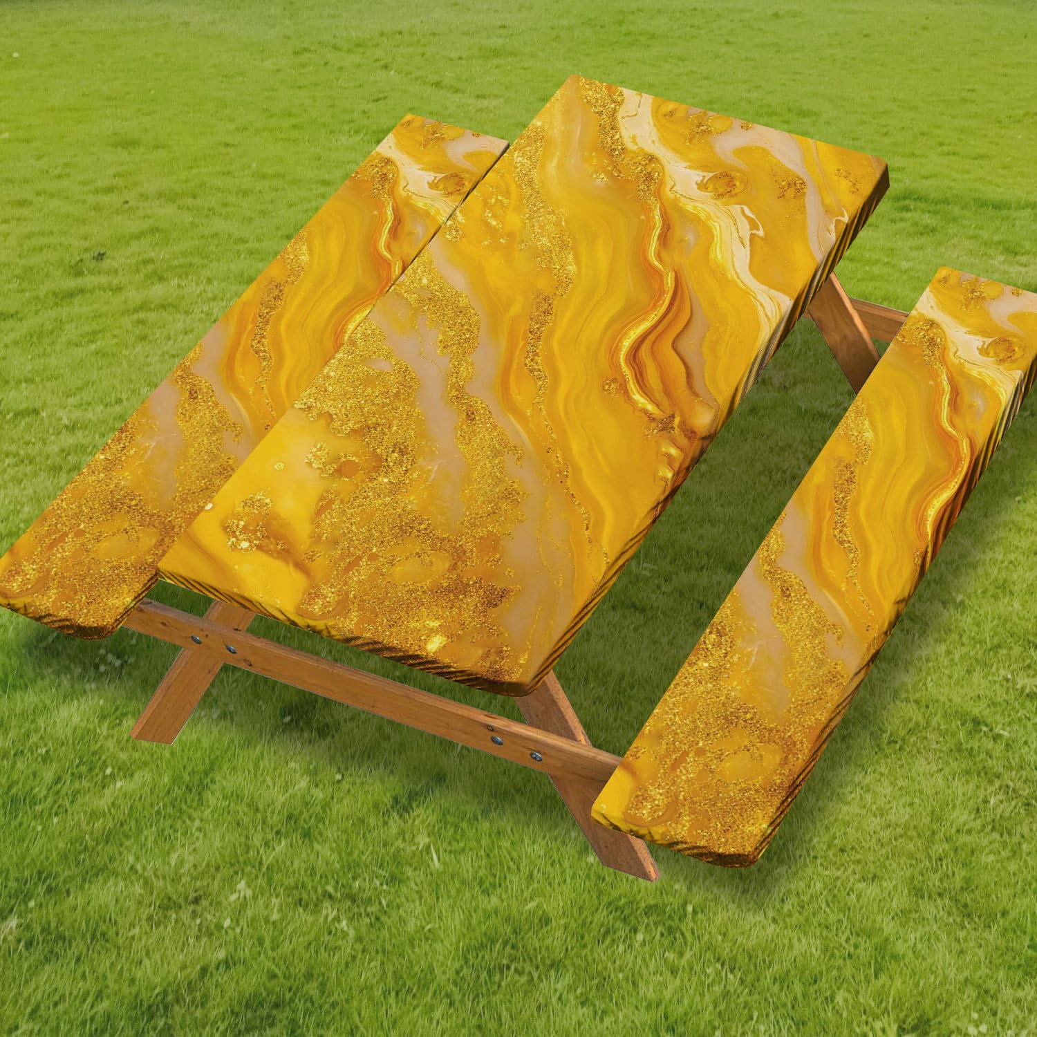 Nappe pique nique rectangulaire lavable avec housse table de camping