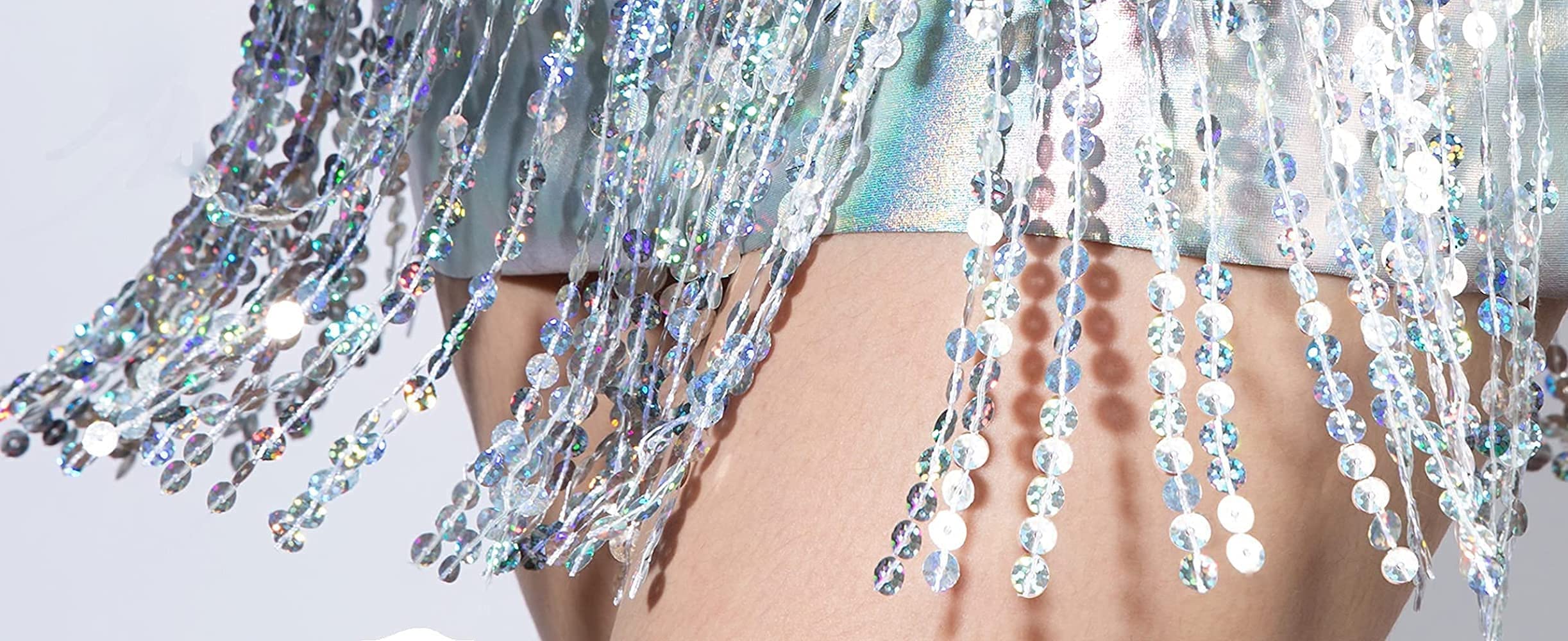 Amazon.com: Space Cowgirl Outfit Glitter Holographic Rave